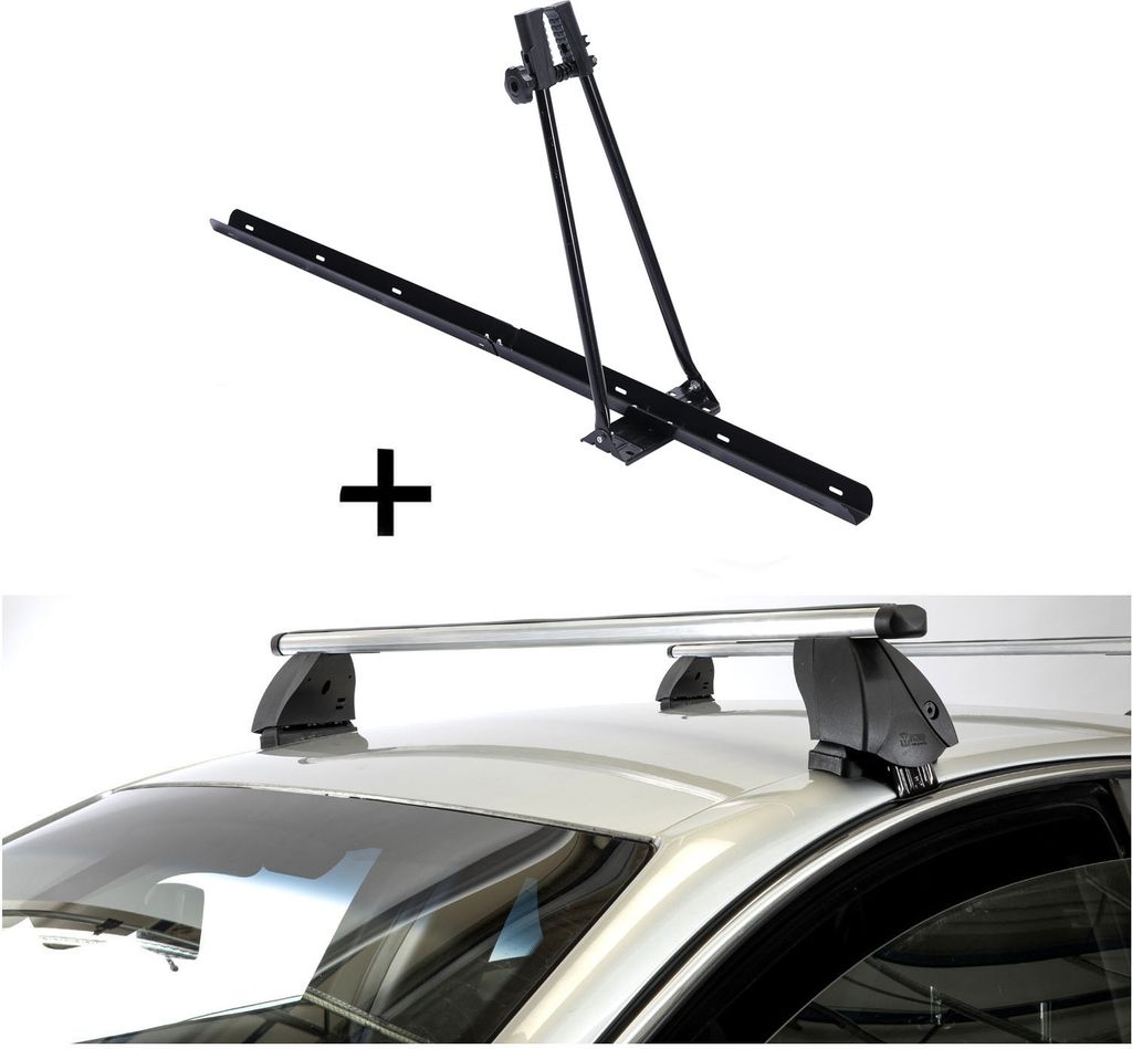 Fahrradträger ORION + Dachträger K1 PRO Aluminium kompatibel mit für VW Touran II (5T) (5Türer) ab 15