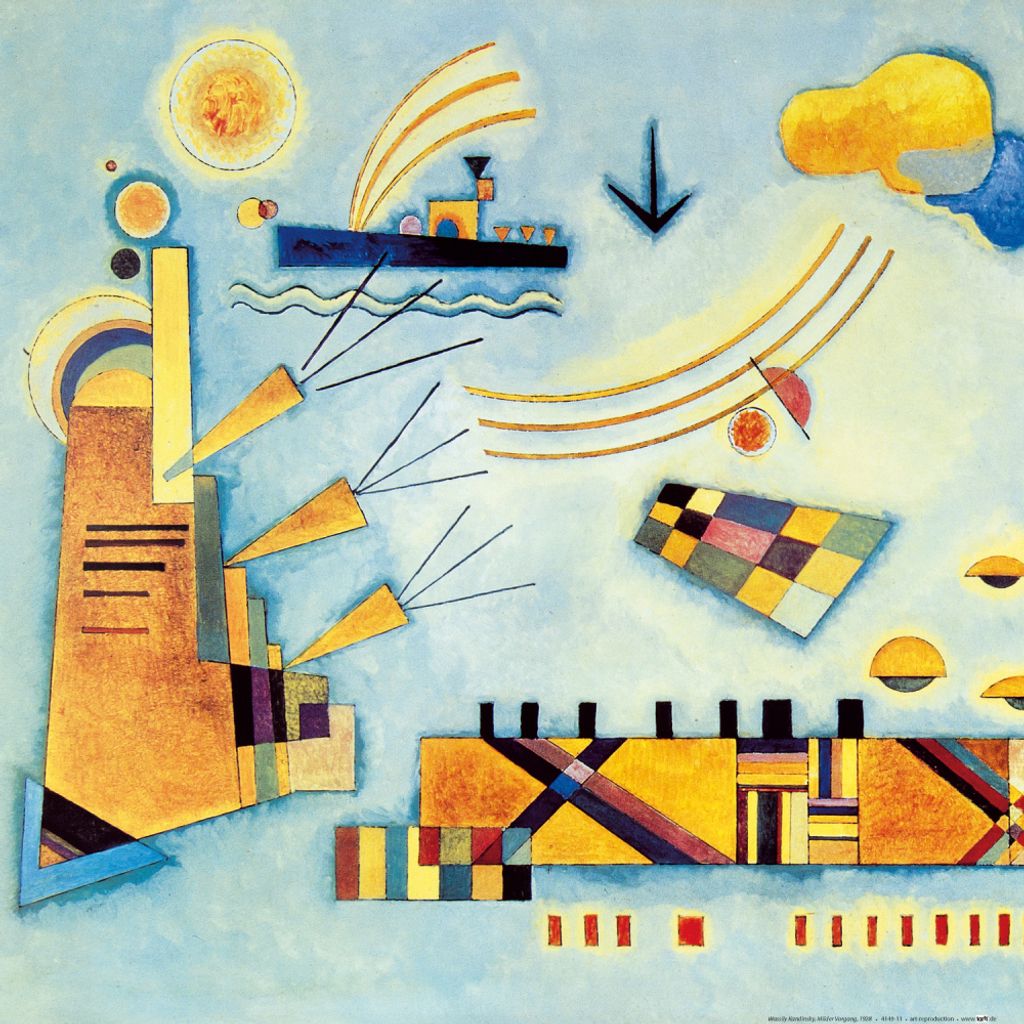 Wassily Kandinsky Kunstdruck Bild - Milder Vorgang, 1928 (40 x 40 cm)