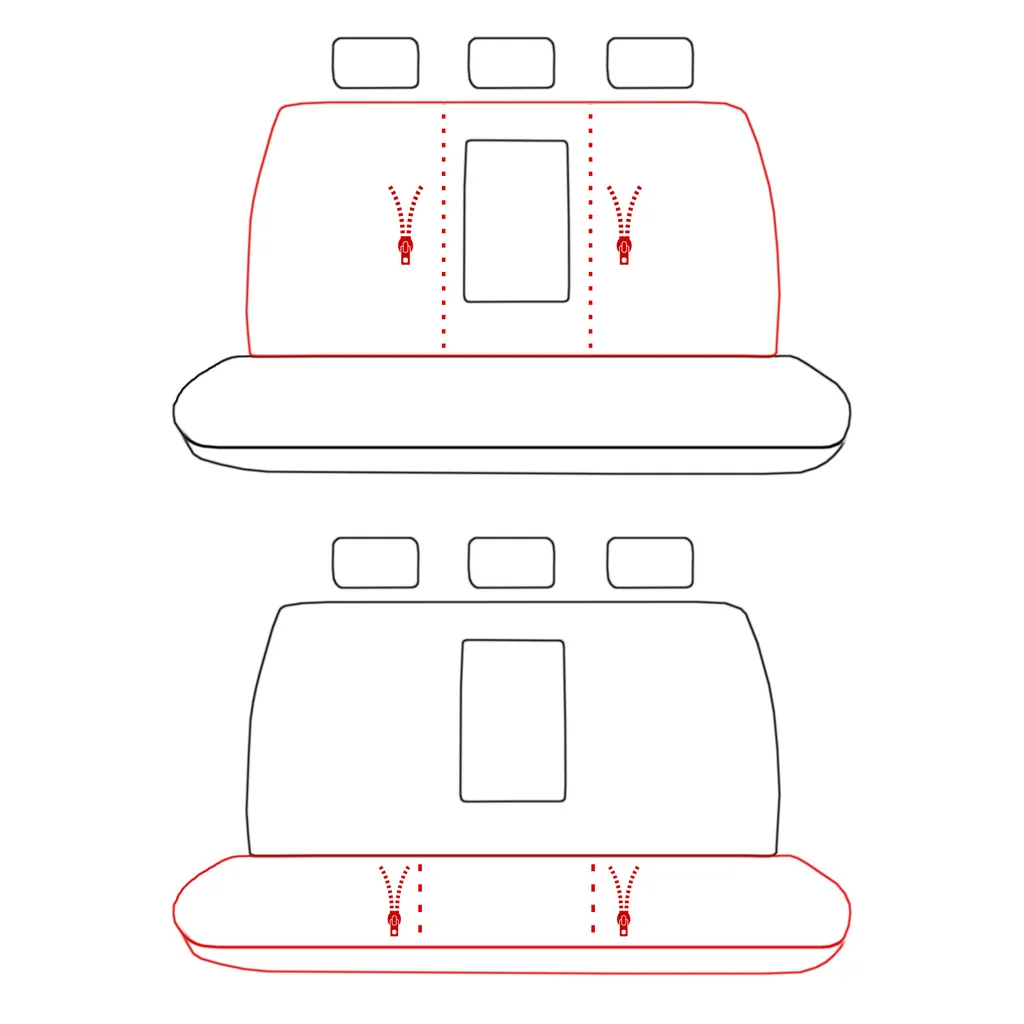 Set Coprisedili Saferide Volkswagen Jetta IV - Risparmia e Proteggi - 7