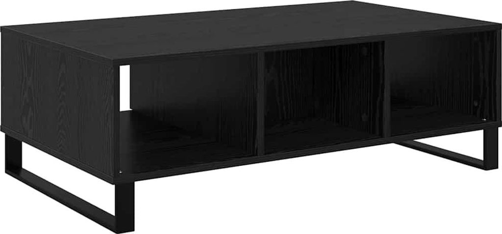 Couchtisch Schwarz Eichen-Optik 104 x 60 x 35 cm Holzwerkstoff