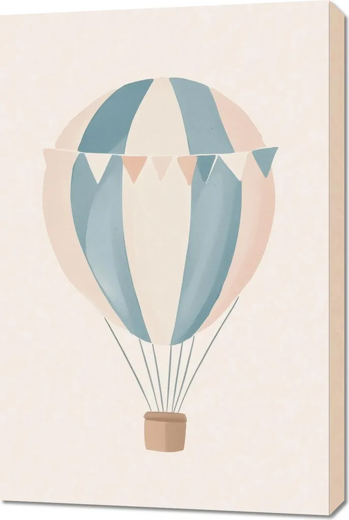 Idee Regalo Bambini: Quadro 60x90 cm Motivo Palloncino e Sogni