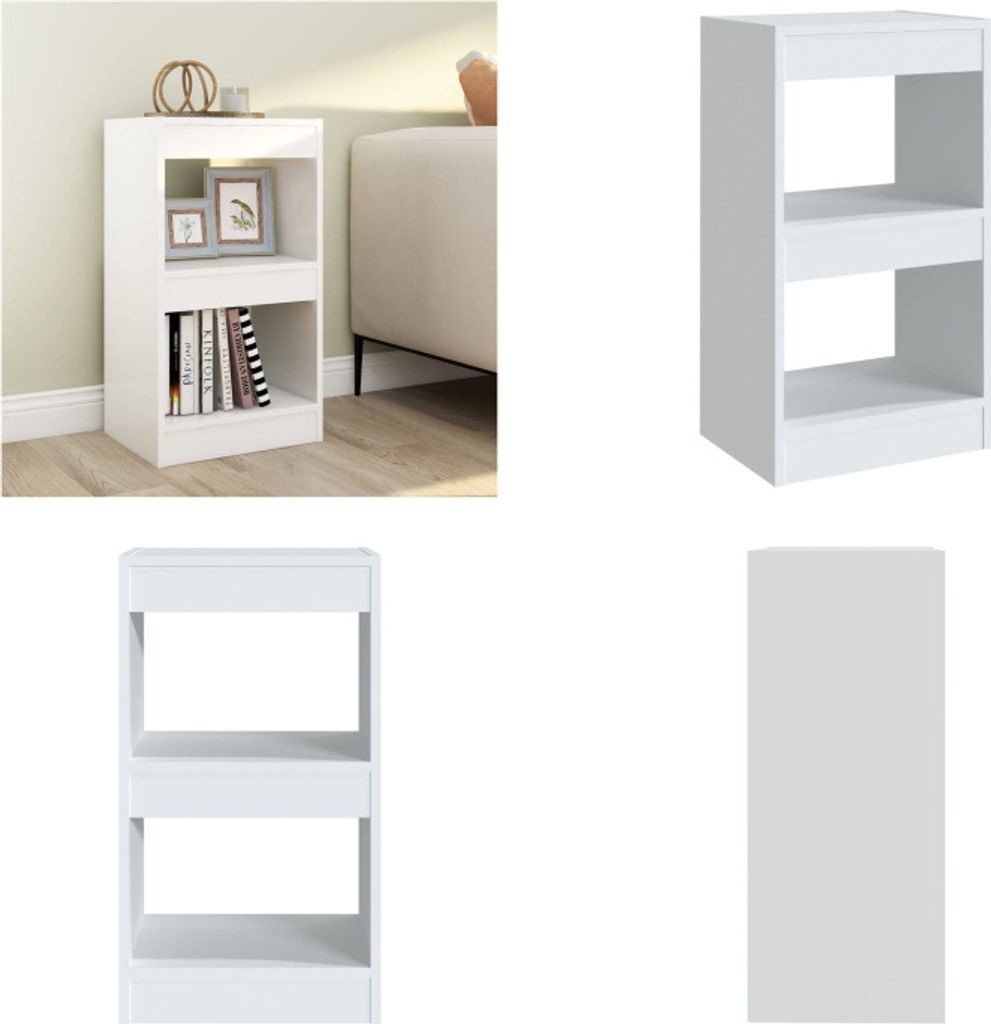 vidaXL Bücherregal/Raumteiler Weiß 40×30×72cm - Bücherregal - Bücherregale - Bücherschrank - Lagerregal