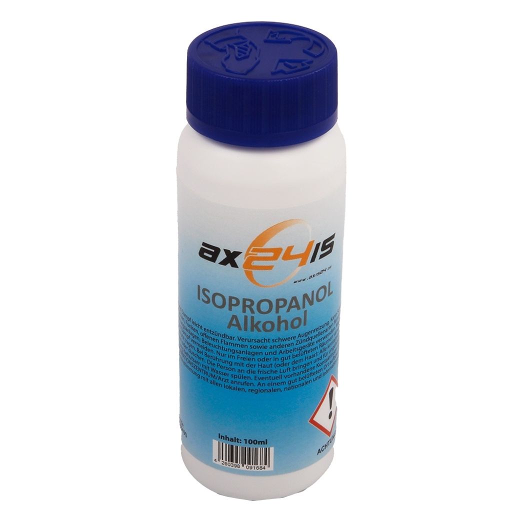 Axis Line ISO spezial Reiniger high quality100ml: Spezialreiniger gegen klebrige Kunststoffoberflächen & 3D-Drucker Plattform Cleaner Isopropanol