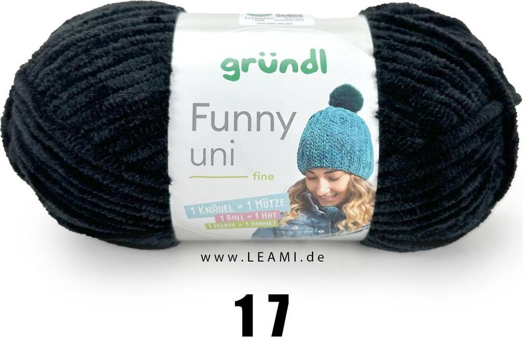 Gründl Funny (100g/120m) 17 schwarz Produktbild 