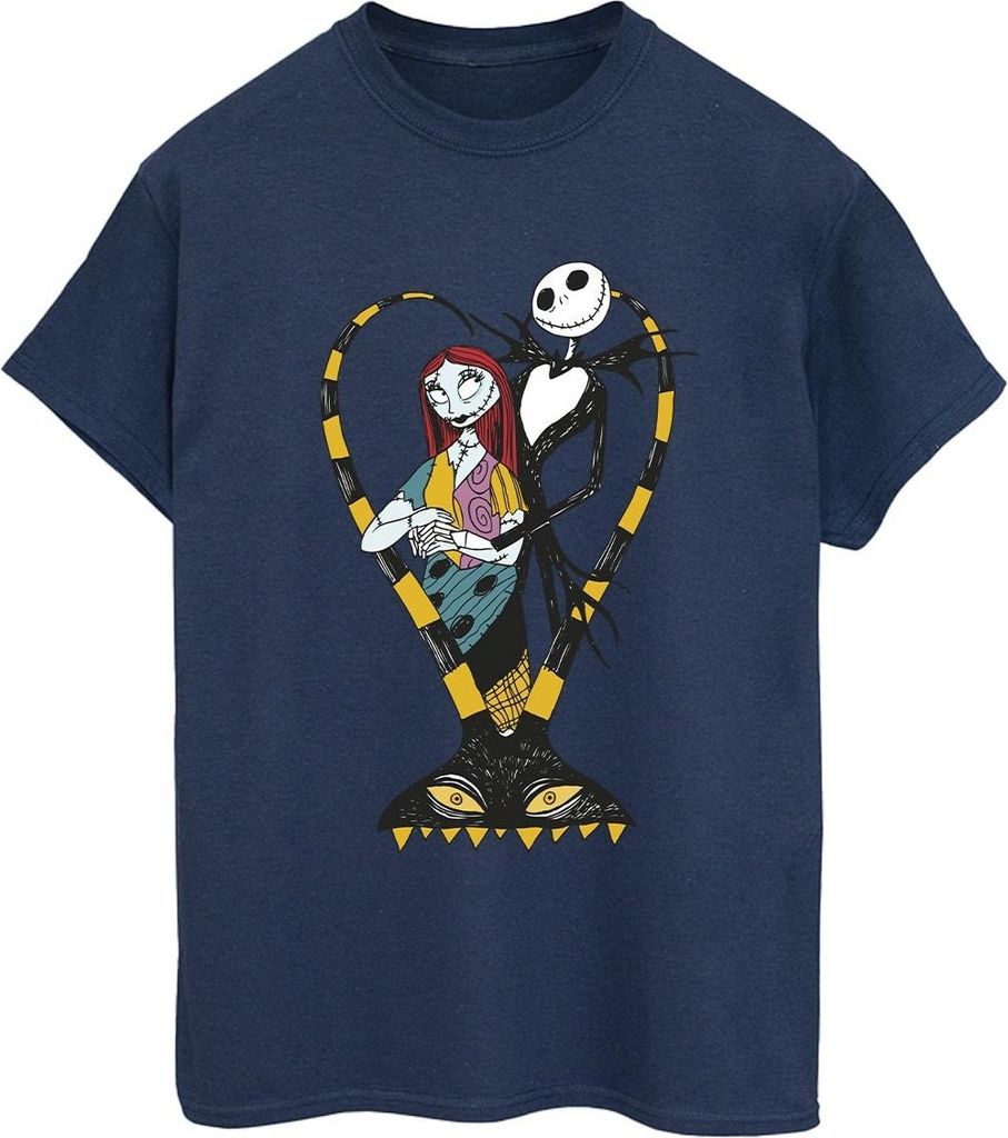 The Nightmare Before Christmas - T-Shirt für Damen BI41657 (M) (Marineblau)