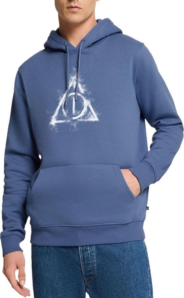 Spreadshirt Harry Potter Teil 7 Symbol Herren Premium Hoodie, XXL, Taubenblau