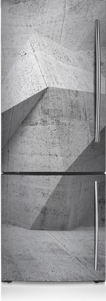 Dekoration Kühlschrank Aufkleber Magnete Küche Kühlschrankmagnete 60x205 cm - Abstrakter Beton
