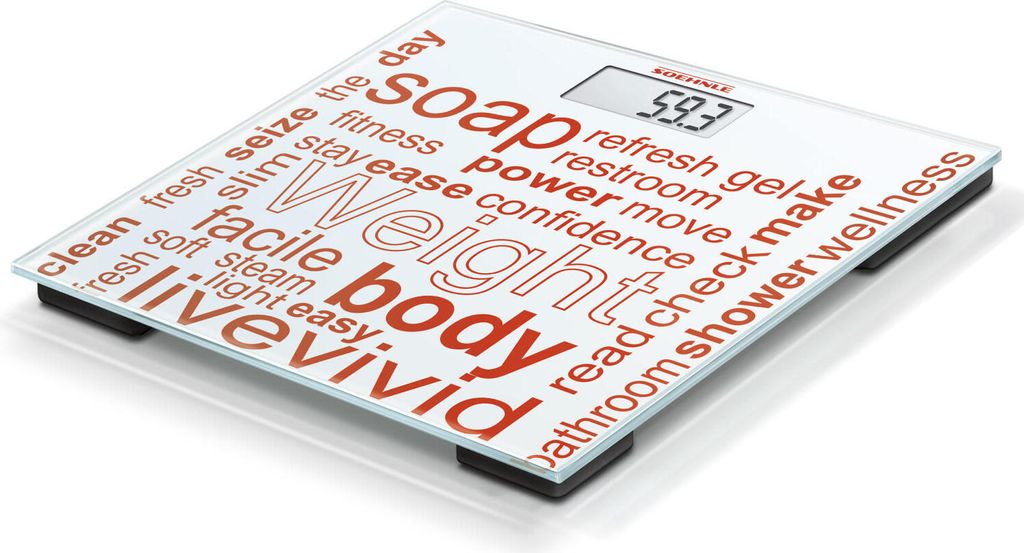 Soehnle Jolly Digital Glas Personenwaage bis 180kg Produktbild 