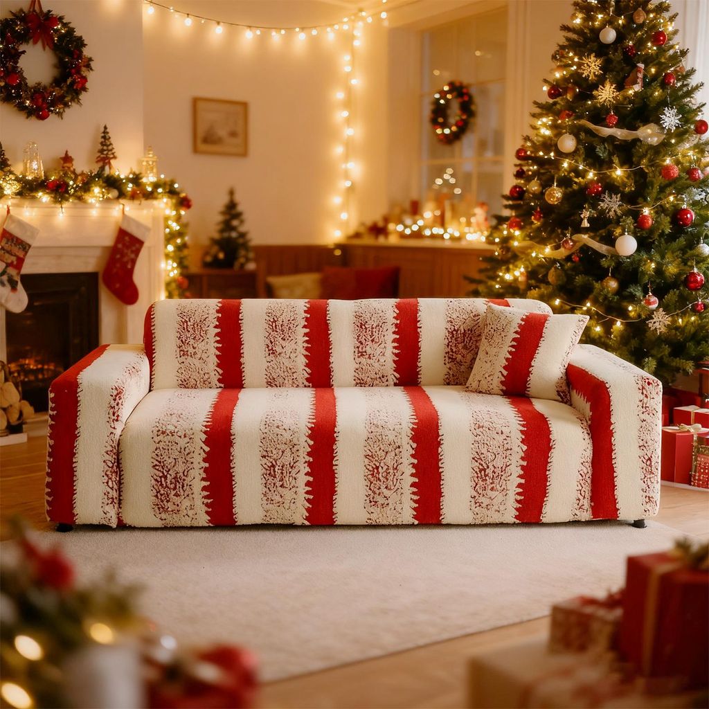 Stretch Sofabezug,dickem Samt Couchbezug,Rutschfester weicher Fleece Sofa überwurfdecke,Plüsch Fuzzy Ecksofa-Überzüge Möbelschutz für Kinder,...