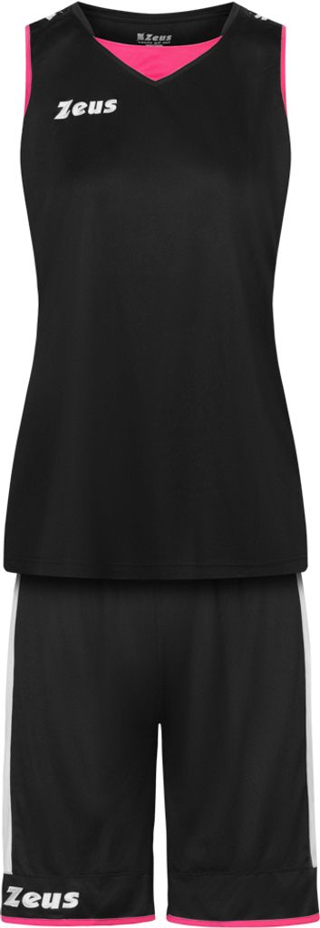 3XL|Zeus Kit Flora Damen Basketball Trikot mit Shorts schwarz