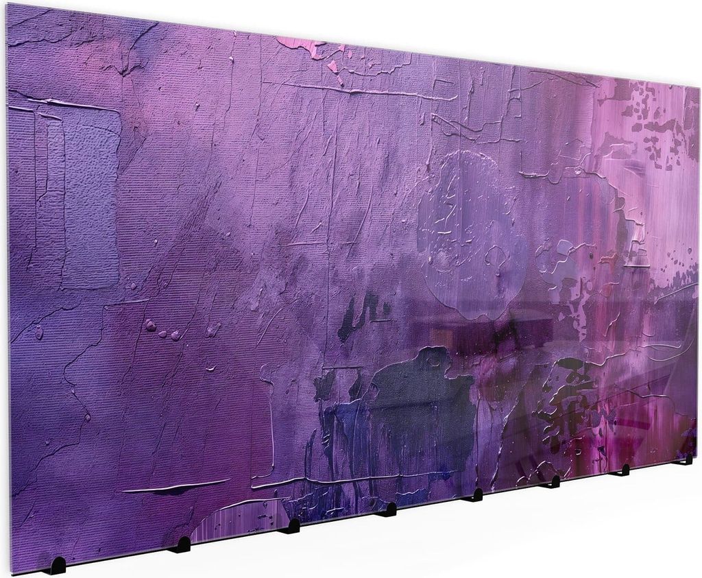 Wandgarderobe mit Magnetwand & Memoboard aus Glas Abstrakte Textur