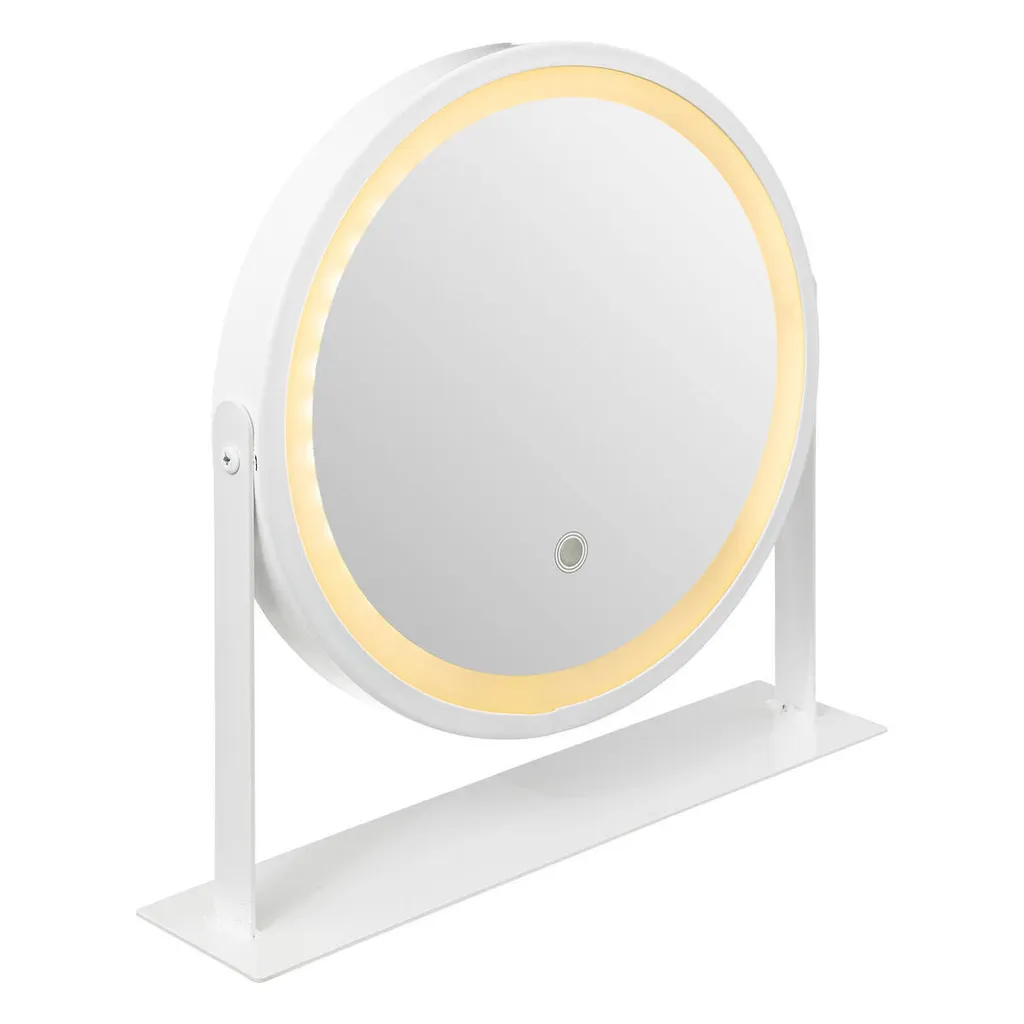 Miroir LED Pivotant Blanc 5 Five Design Ergonomique et Éclairage Doux