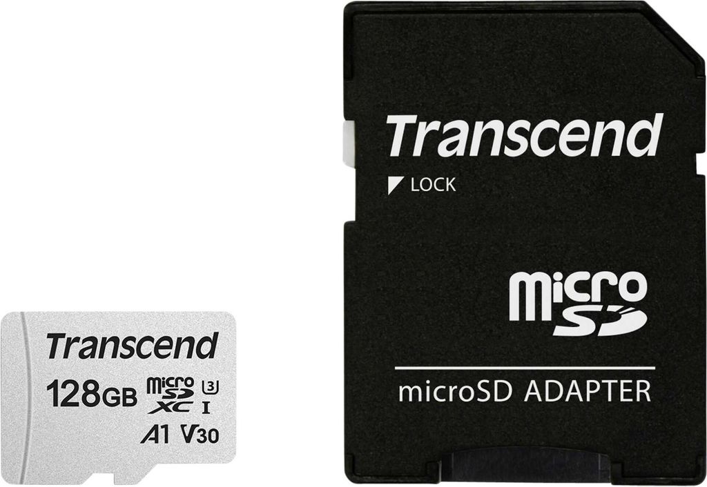 Transcend 300S - Scheda di memoria flash (adattatore Immagine del prodotto 