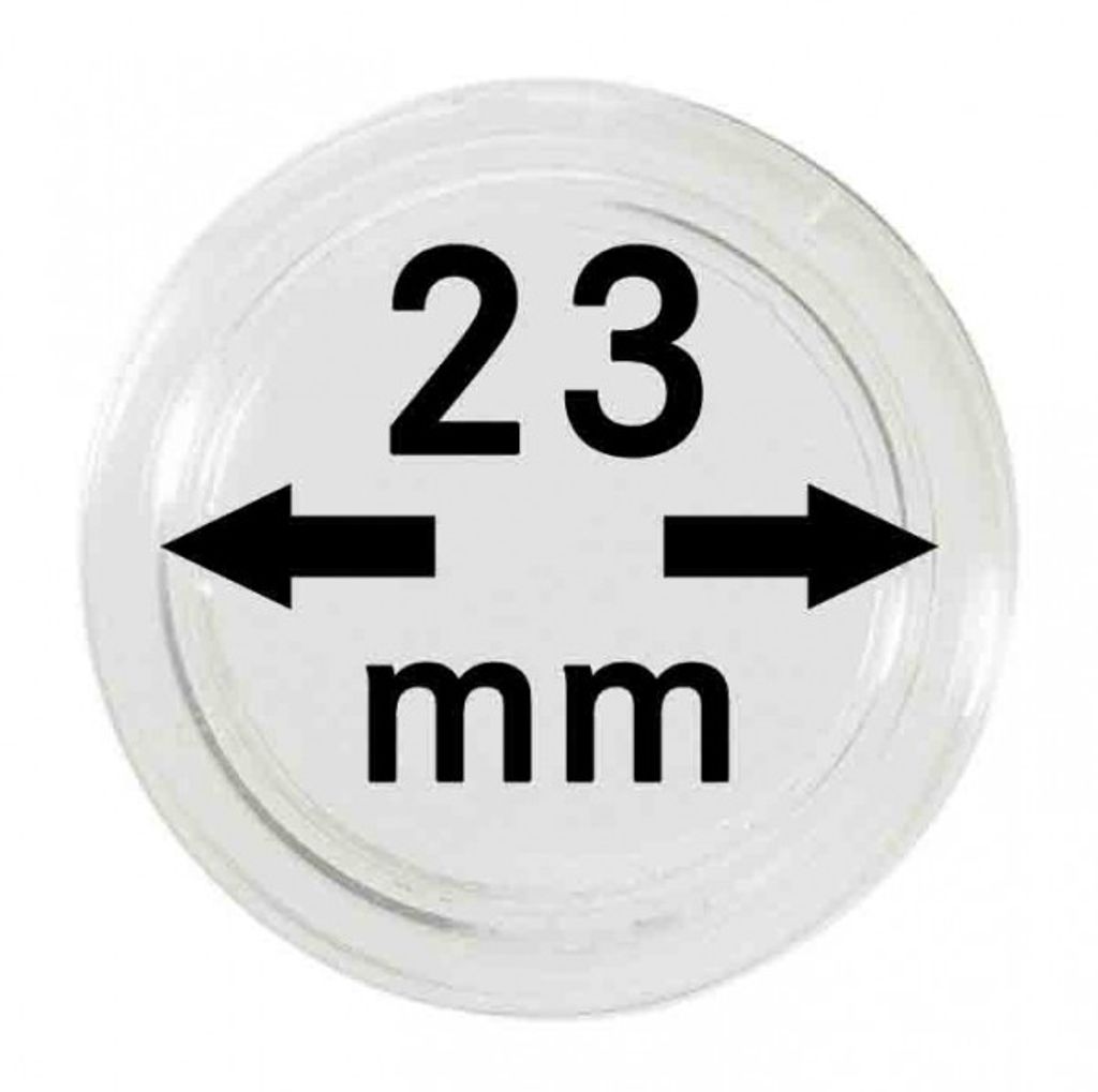 Lindner 2250023P Münzkapseln 23 mm-10er Pack Produktbild 