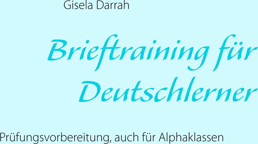 Brieftraining für Deutschlerner Produktbild 