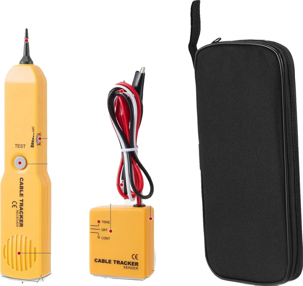 Kit testeur de continuité et localisateur de signaux avec sonde