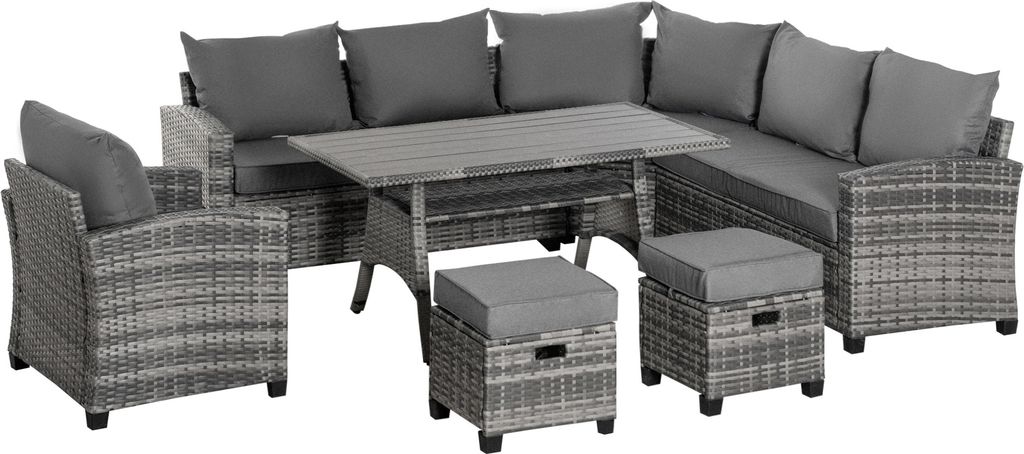 Outsunny 7tlg. Polyrattan Gartenmöbel Set Kaufland.de