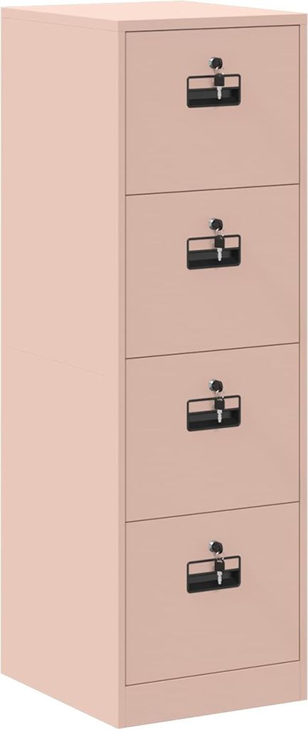 Aktenschrank 2 pcs Rosa 44 x 50 x 139 cm Kaltgewalzter Stahl