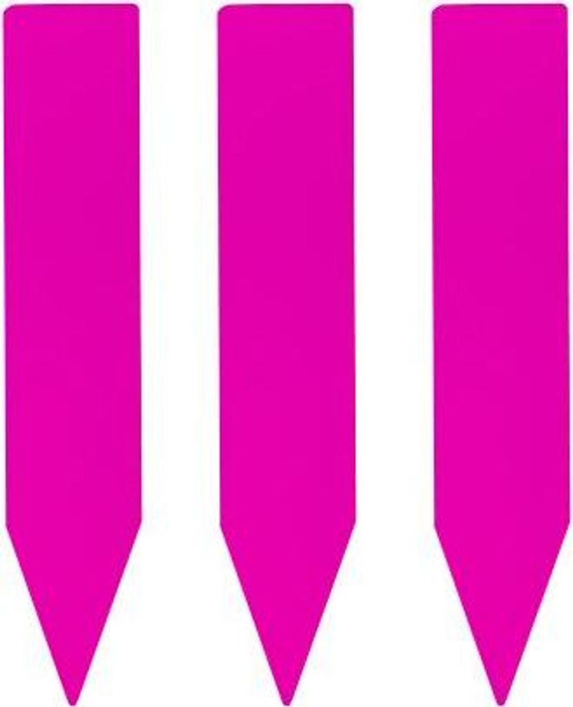 CombiCraft Stecketiketten und Pflanzenstecker 10x50 mm, 1000μ in rosa - 100 Stück