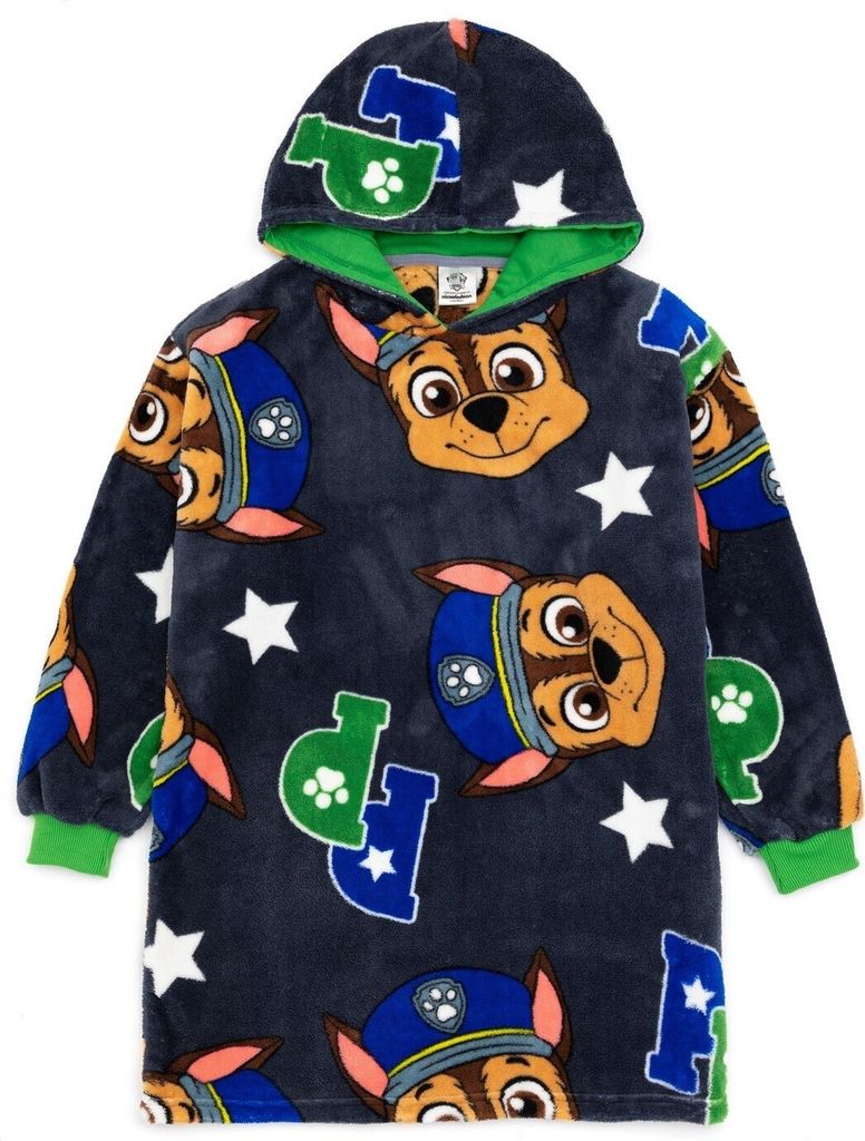 Paw Patrol - Kapuzendecke für Jungen NS7262 (122-128) (Grau)
