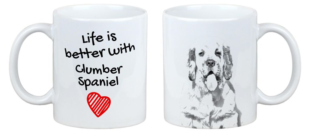 Clumber Spaniel - Tasse mit Hund, Tasse mit Bild, personalisiertes Geschenk der Marke Art-Dog