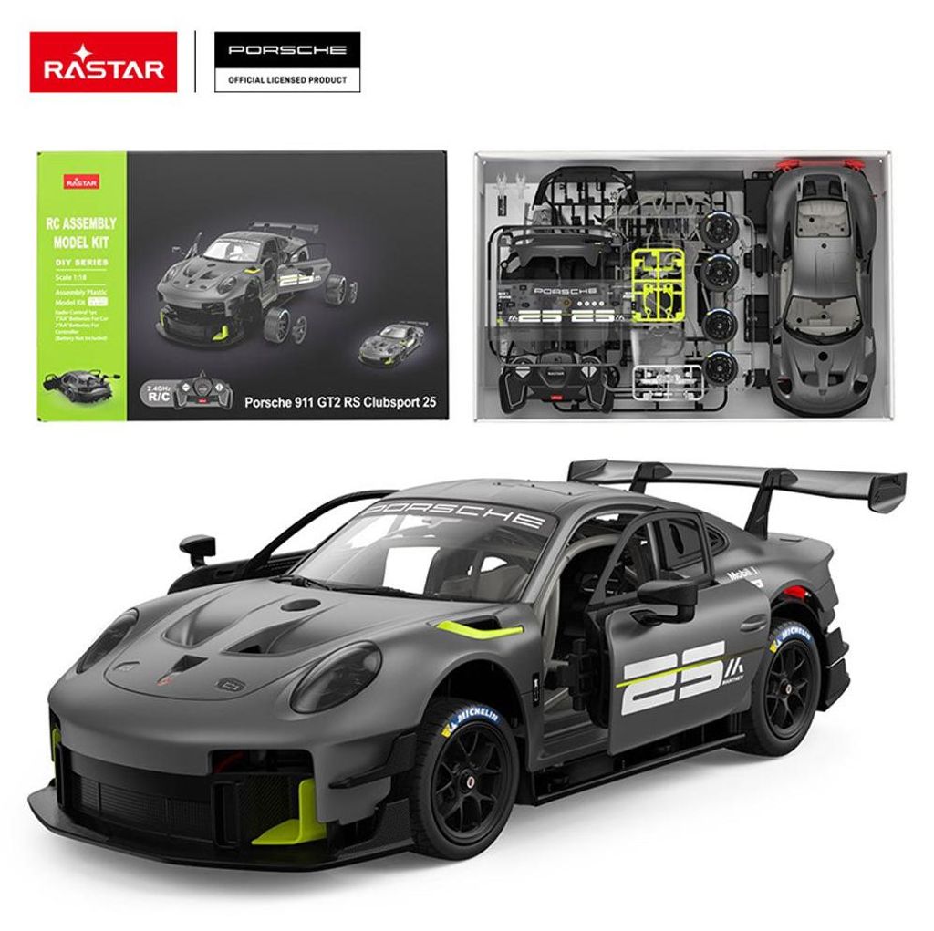 Voiture RASTAR Porsche 911 GT2 RS Clubsport 25 à assembler Image du produit 