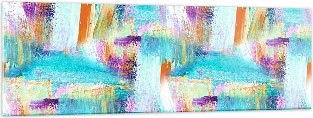 Bilder auf glas - Abstraktion modern - 160x50cm - Glasbilder - Wandbilder - Kunstdruck - zum Aufhängen bereit - Wanddekoration aus Glas - Glas Bil...