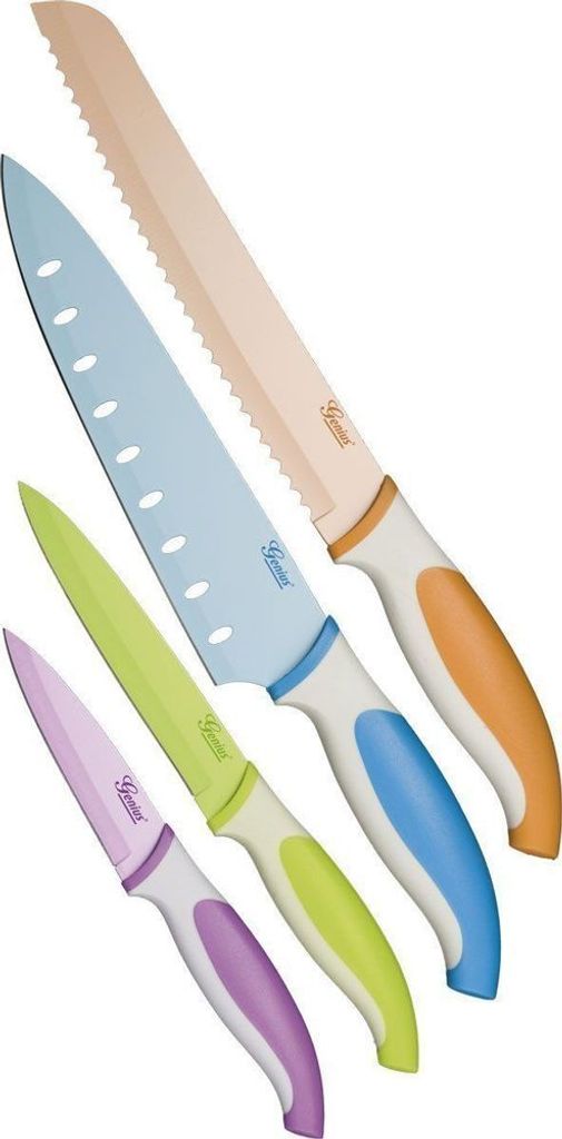 Genius® Profi Messer Set, 4tlg. mit Edelstahl Klinge Produktbild 
