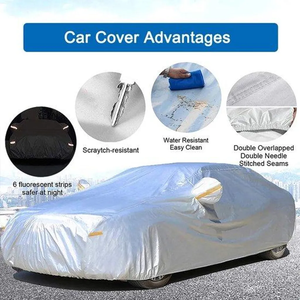 Housse de voiture imperméable noire pour berlines et SUV extérieurs