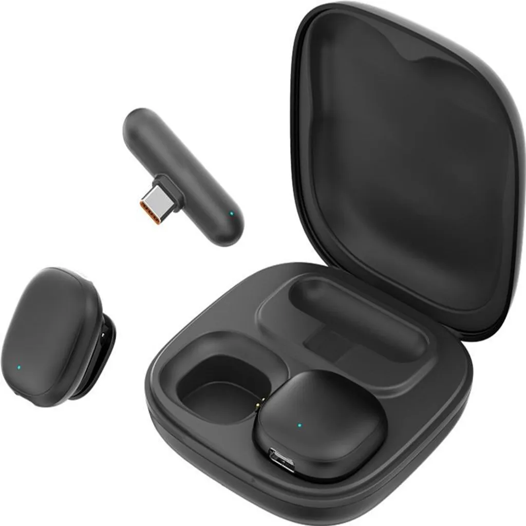 Microphone Cravate sans Fil Double avec IA pour Vidéaste et Streamer