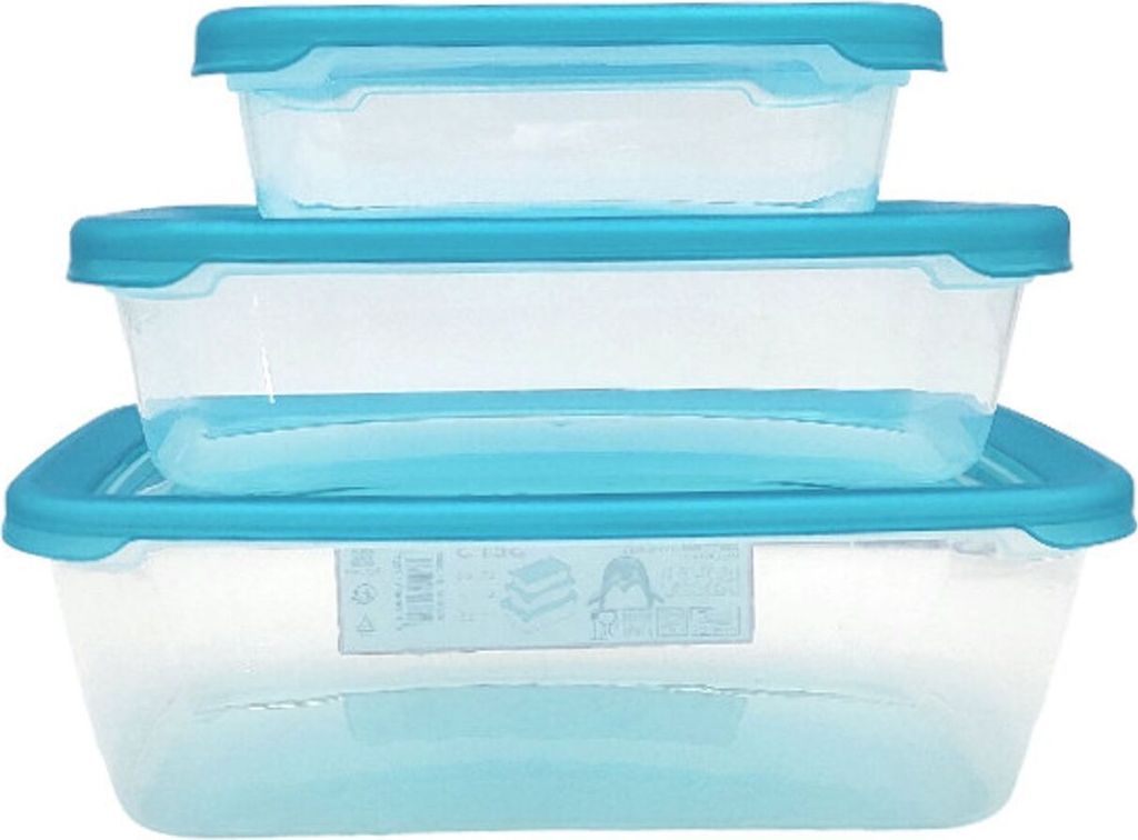 Satz von 3 Stück von Behältern "POLAR FROST",0,6L/1,3L/2,5L Produktbild 