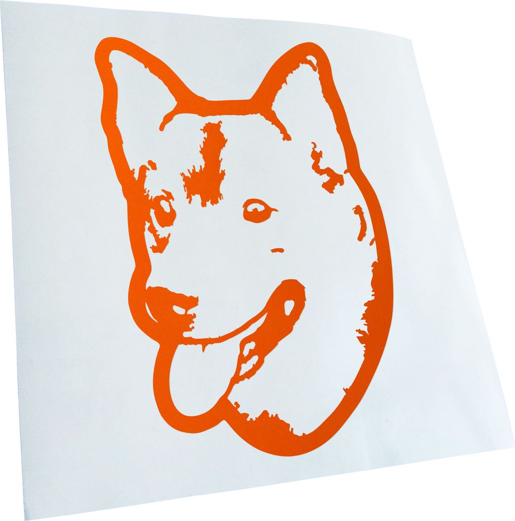 Kiwistar - Autoaufkleber - Swedish Vallhund Hund - Orange - 60x40cm - Aufkleber für Auto, Laptop, Fahrrad, LKW, Motorrad Mehrfarbig JDM Decal Racing