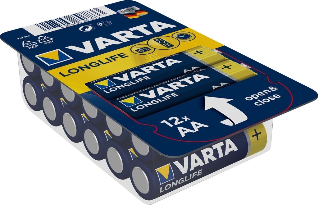 VARTA Alkaline Batterie Longlife BIG BOX Mignon (AA) 12 Batterien