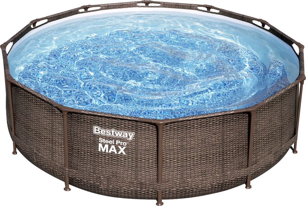 Bestway Steel Pro Max Rattan Ø 366x100 Cm Stahl Runder Produktbild 52