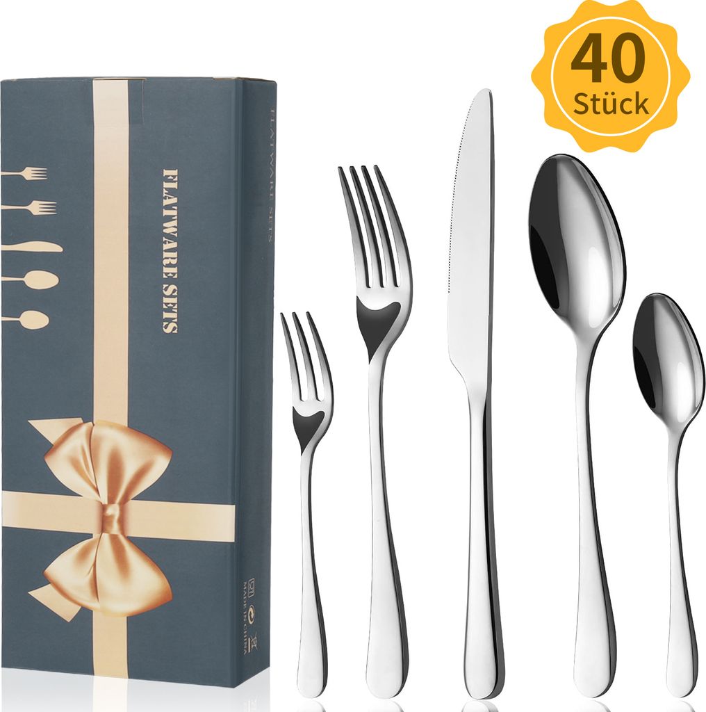 Sada příborů, 40dílná sada příborů pro 8 osob s nožem Obrázek produktu 