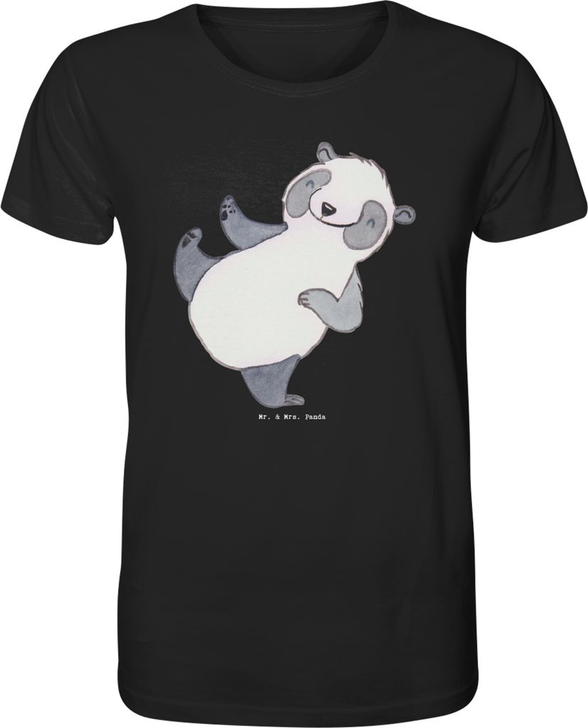 Mr. & Mrs. Panda Shirt Herren Panda Kampfkunst Größe M - Schwarz - Geschenk, Selbstverteidigung, T-Shirt, Oberteil, Herren-T-Shirt, Kampfsportart...