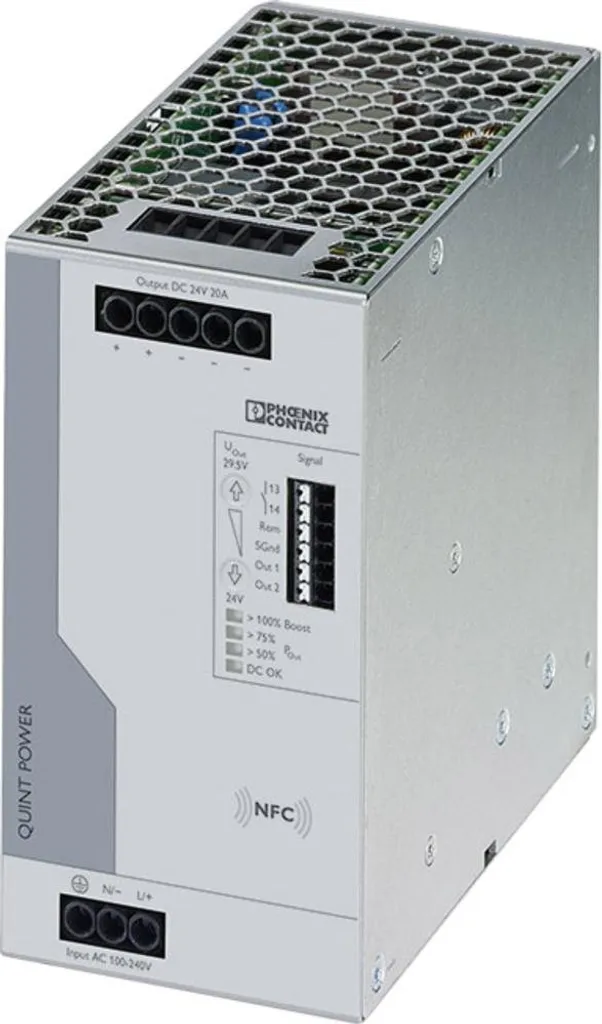 Alimentation à découpage 24V DC 20A QUINT POWER 2904602 Monophasée
