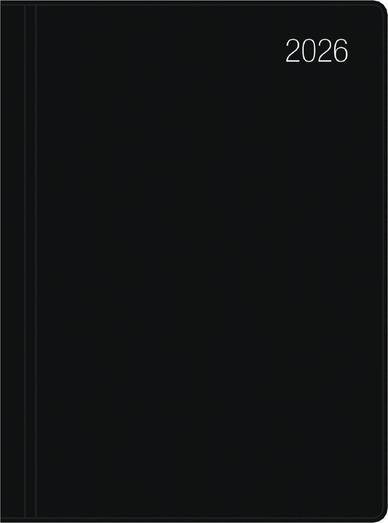 Zettler Taschenkalender 1T/1S schwarz 2026 - Timer 10 × 14 Produktbild 