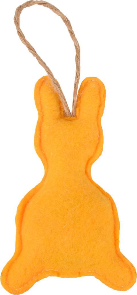 Happy Easter Bunny Hängende Dekoration Mini Niedlich Bunt Vliesstoff Kaninchen Karotte Festival Ornament Anhänger Weihnachtsgeschenke Gelb