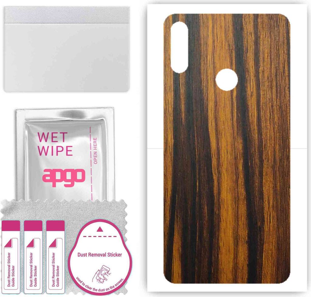 apgo Rückseite Schutzfolie, Skin, kompatibel mit Asus Zenfone Max Pro (M2) ZB631KL, Hinten Displayschutzfolie aus Vinylfolie, kratzfest, einfache ...