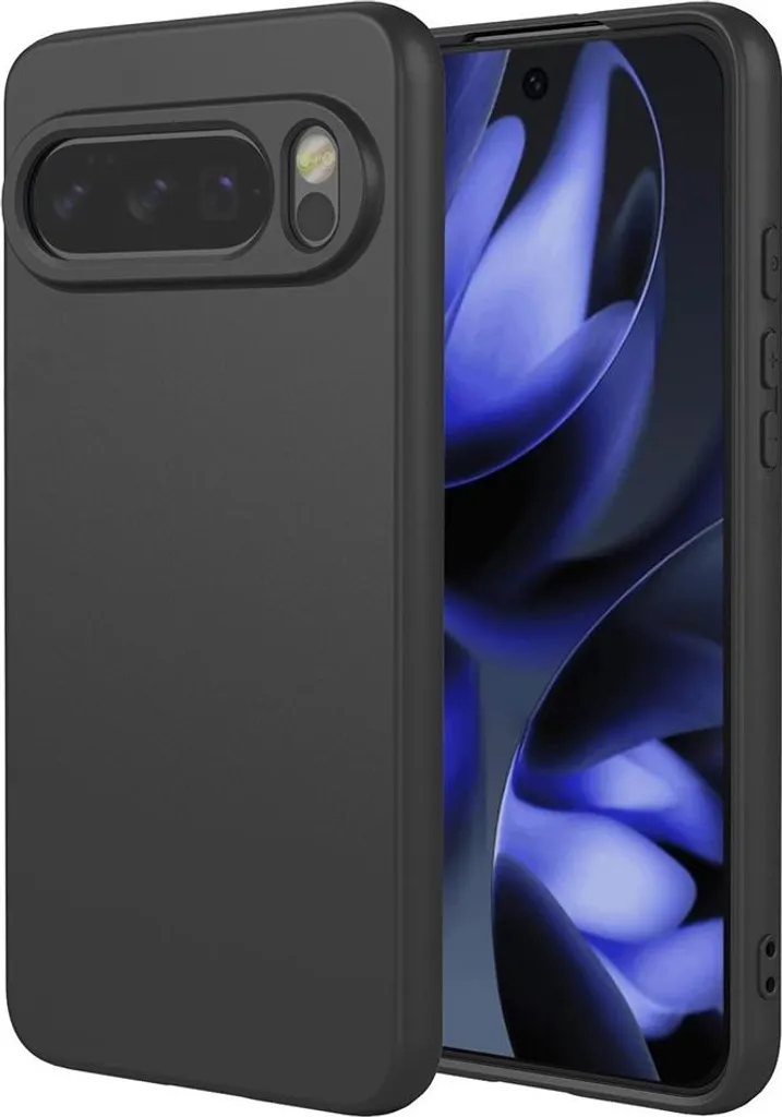 Custodia per Google Pixel 10 / 10 Pro - Cover posteriore in silicone Phonesta Soft Silk - Nero
