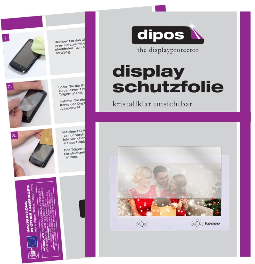 2x Schutzfolie für Kenuo 10.1 Zoll klar Displayschutzfolie Produktbild 