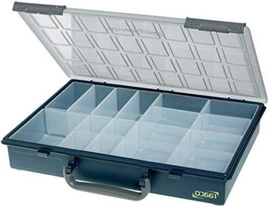 Boîte d'assortiment Sorter 55 4x8-17 avec 17 compartiments bleu foncé