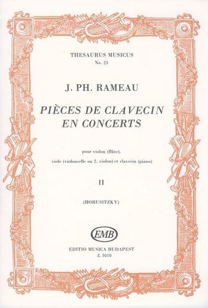 Pièces de clavecin en concerts vol.2pour violon (flute), viole (violoncello, violon)