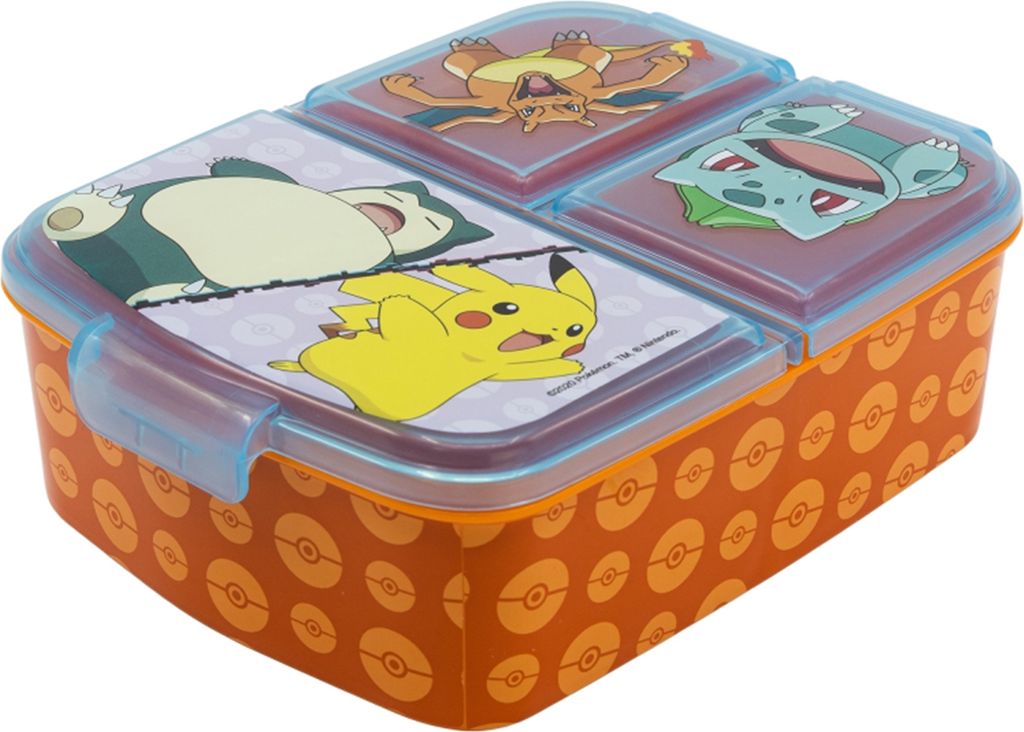 Lunch box dla dzieci z 3 przegrodami Pokemon lunch box Zdjęcie produktu