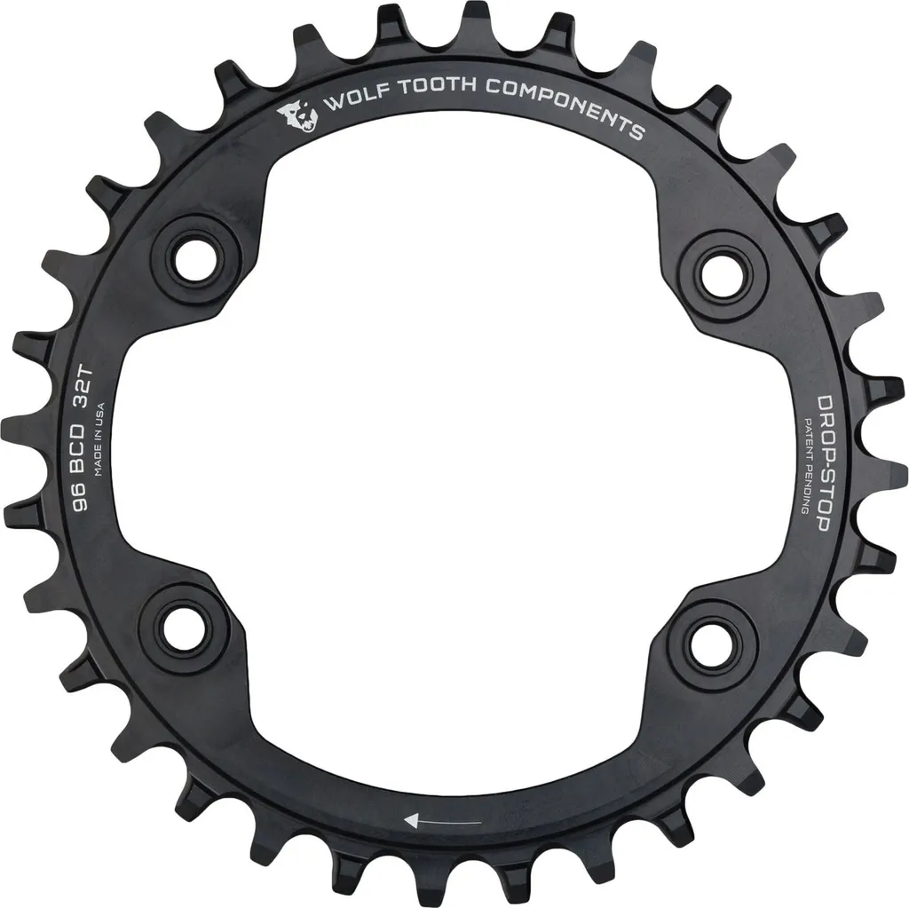 Wolf Tooth Plateau Shimano XTR M9000 96 BCD 32T Drop-Stop A Noir