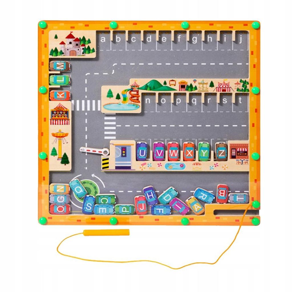 Jeu magnétique Montessori, jouet en bois, labyrinthe, jouet Image du produit 