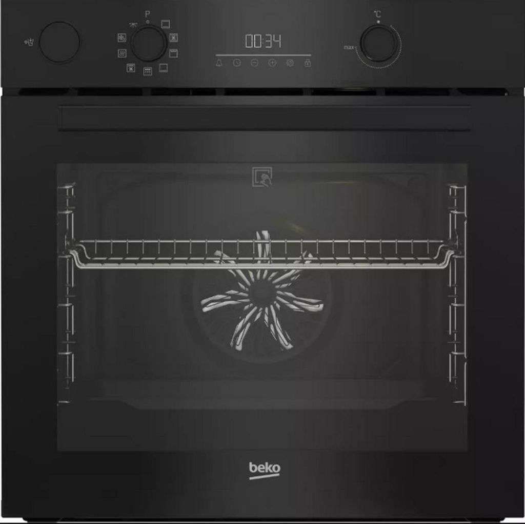 72-liter-multifunktions-einbaubackofen (60 cm) mit pyrolyse-selbstreinigung, schwarz Beko BBIS17301BMP