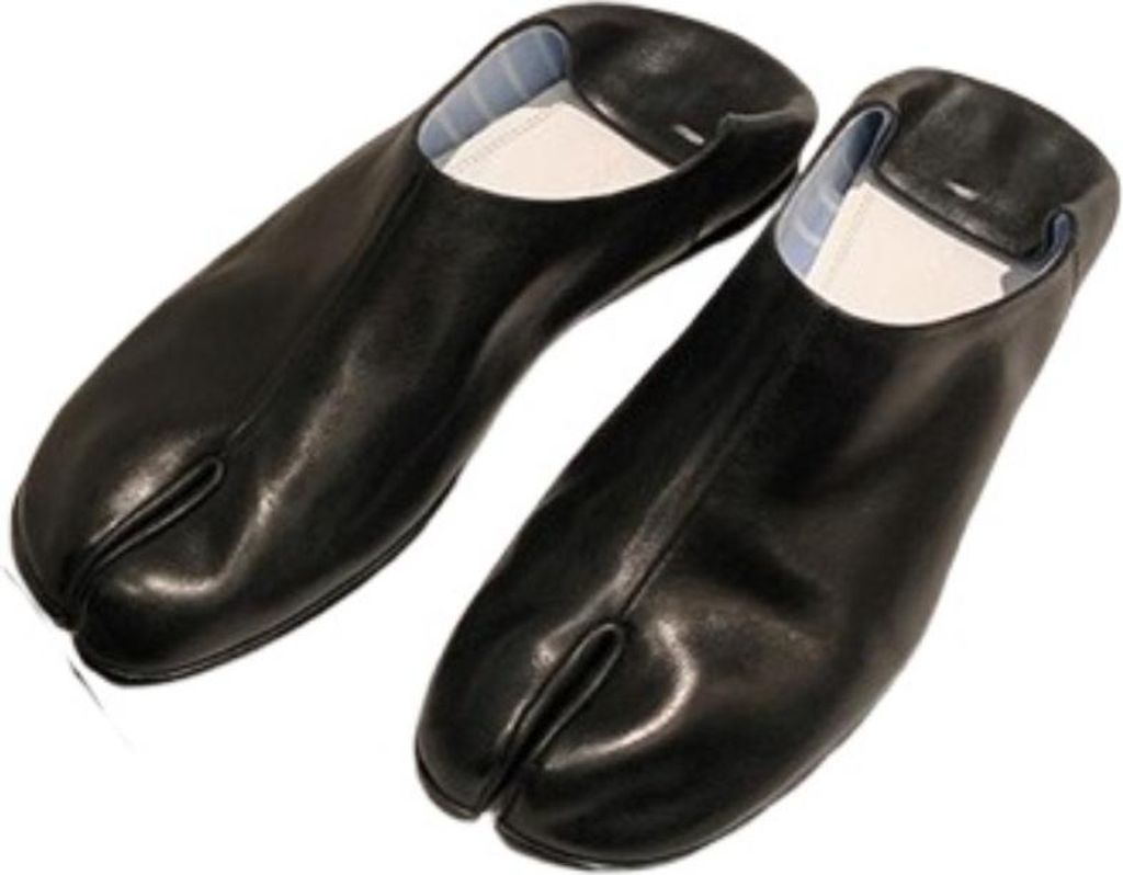 INF Bequeme Tabi Schuhe - Polyurethanund Mikrofaser Ballerinas für Alltag, 1 Paar Schwarz 39