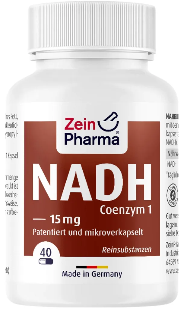 NADH microeffect 14 mg ZeinPharma - 40 Gélules d'Énergie Cellulaire - 4